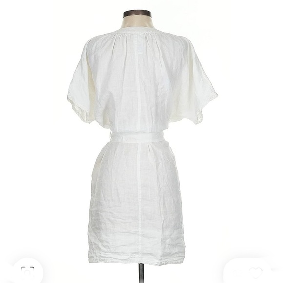 Weekend Max Mara White Mini Linen Dress - Picture 2 of 6